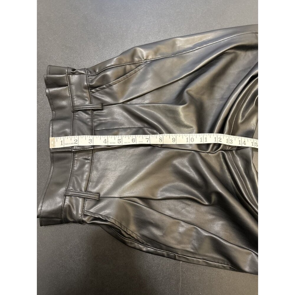 Blank NYC Black Paper Bag Faux Leather Pants Size 25 - Picture 11 of 11